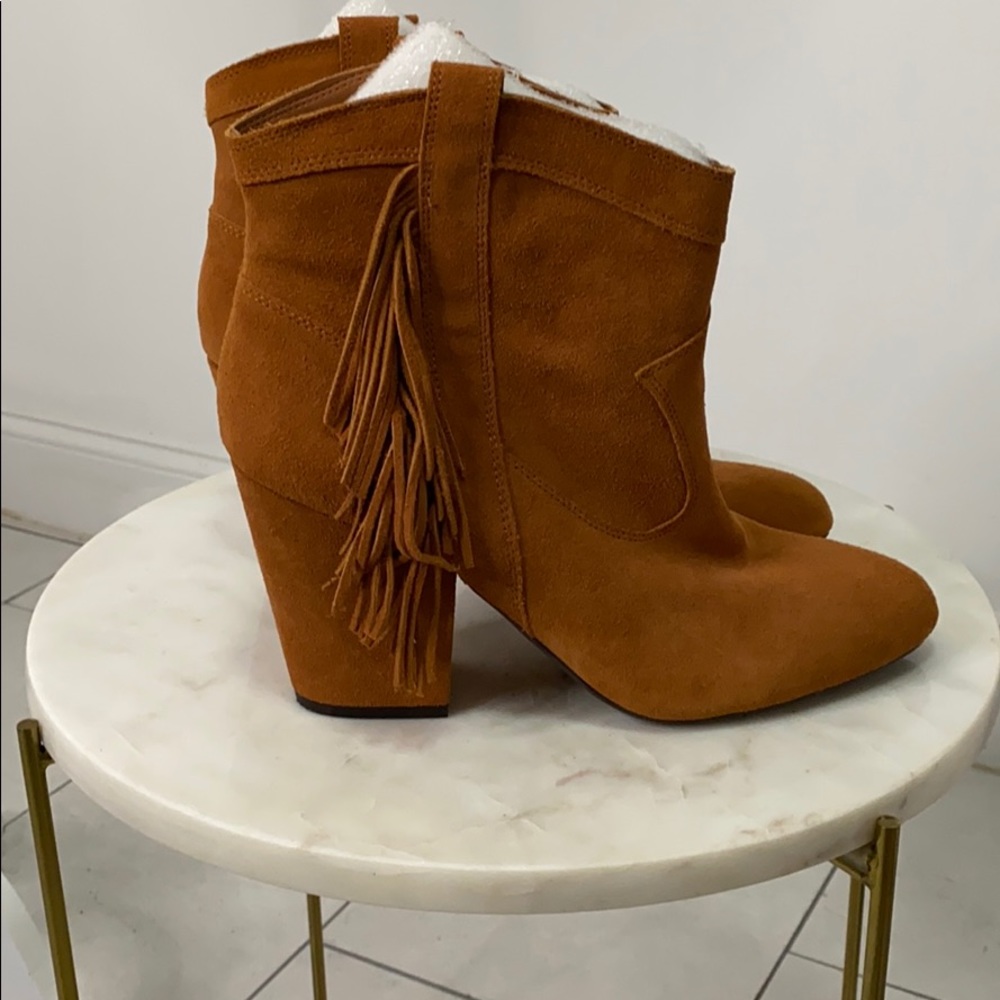 Jessica Simpson suede ankle booties